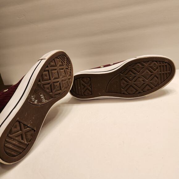 CONVERSE CHUCK TAYLOR ALL STAR Mid Top Sneakers Syde Street Dark Sangria M-6/W-8 - Picture 11 of 12